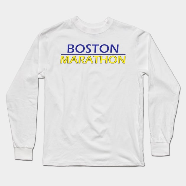 Boston Marathon Long Sleeve T-Shirt by ADD T-Shirt